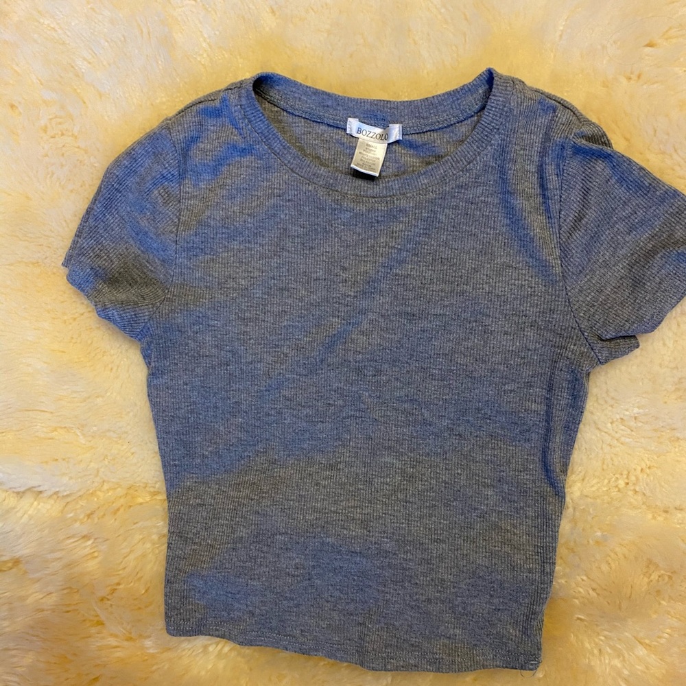 Grey crop top